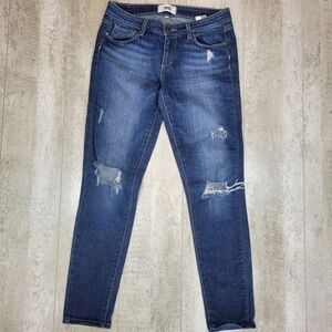 PAIGE Distressed Verdugo Ankle Jeans, Orleans Destructed medium wash size 27